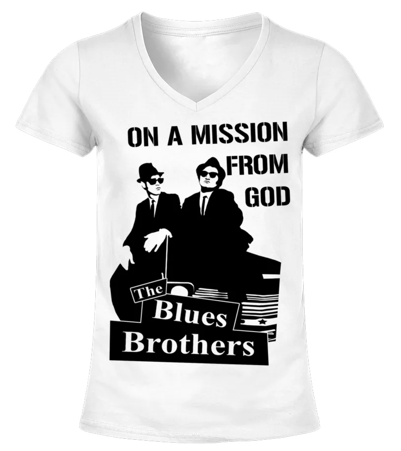 004. The Blues Brothers WT Camiseta cuello pico Mujer