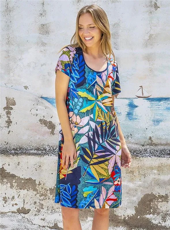 6503 VESTIDO M CORTA ESTAMPADO