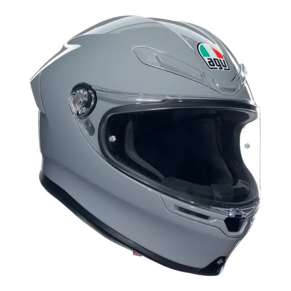 AGV K6 S Mono Nardo Grey + Kit Bluetooth Lokui K30 