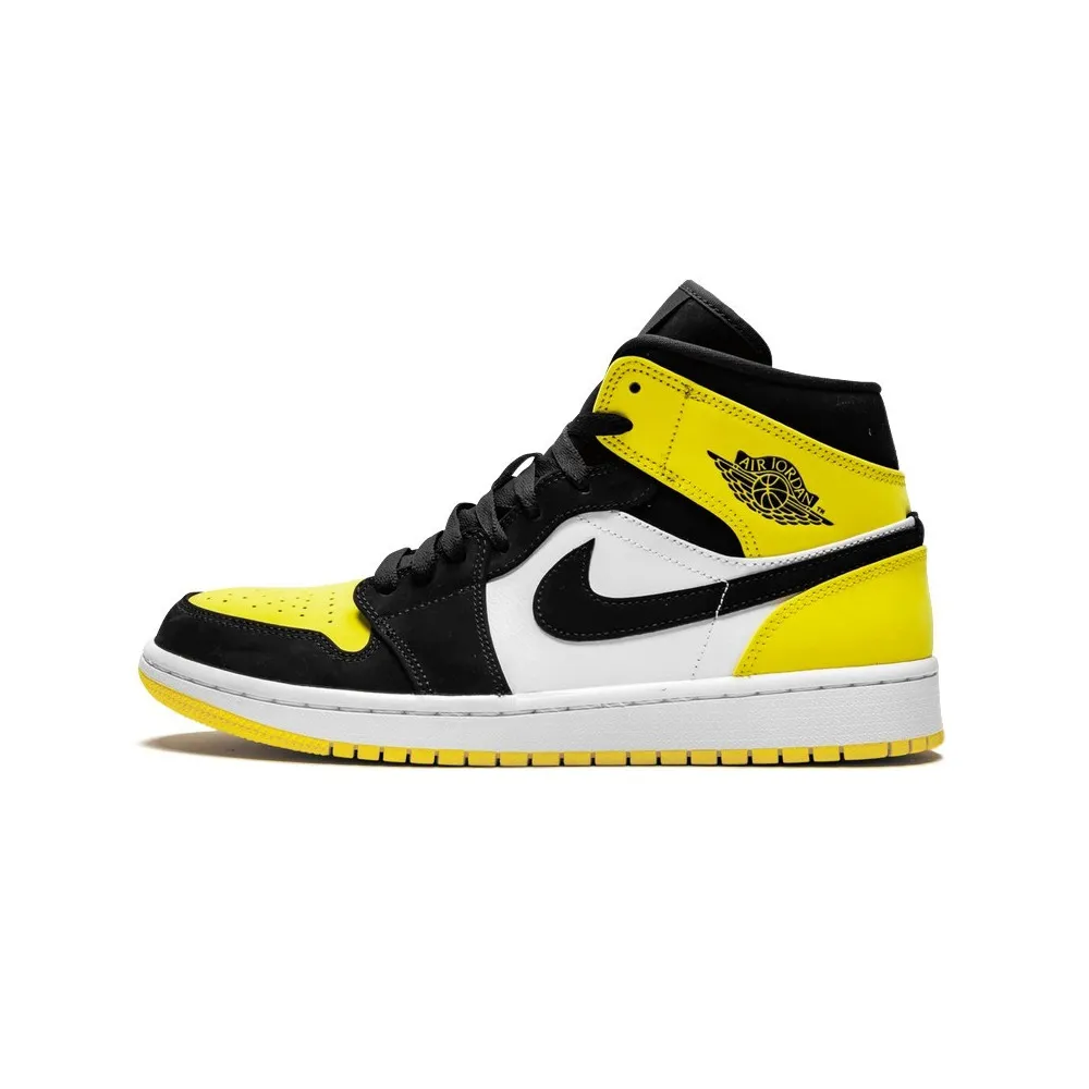 Air Jordan 1 Mid Yellow Toe Black