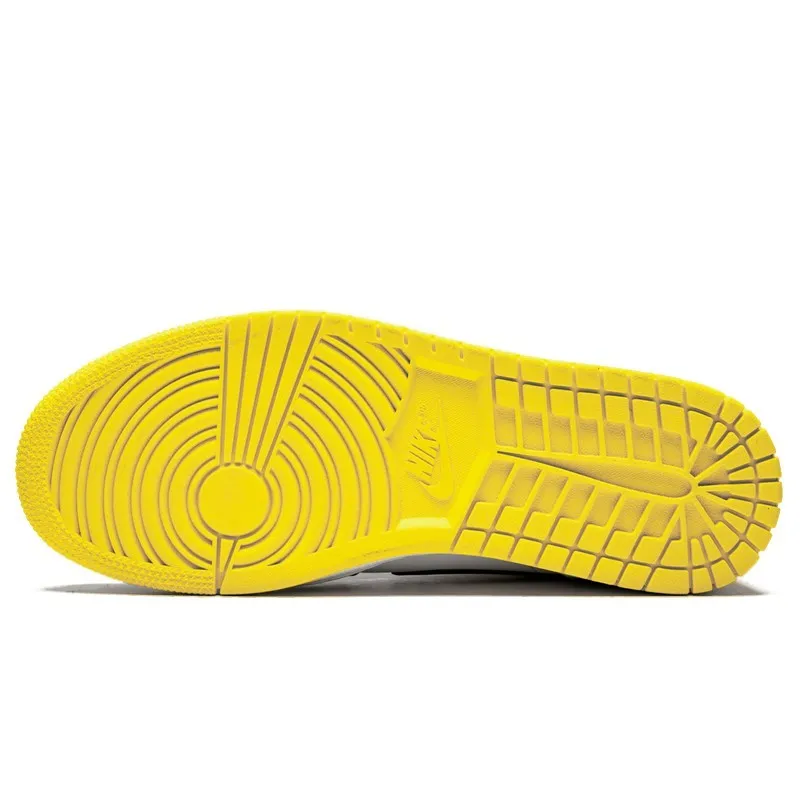 Air Jordan 1 Mid Yellow Toe Black