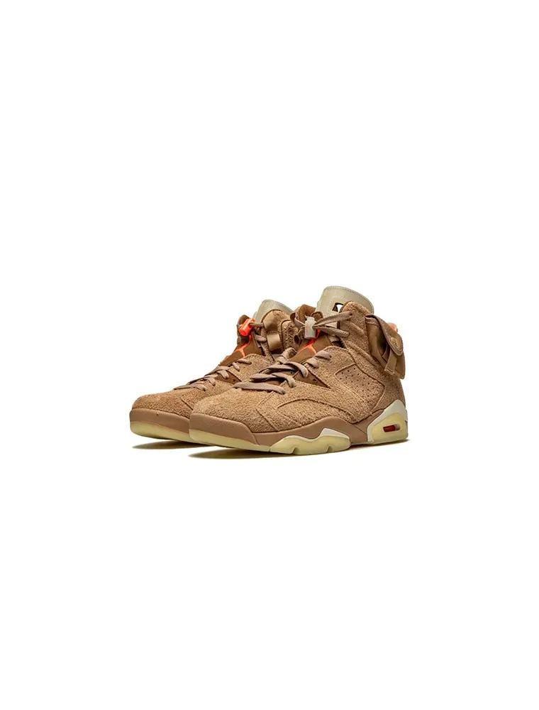 AIR JORDAN 6  RETRO TRAVIS SCOTT BRITISH KHAKI