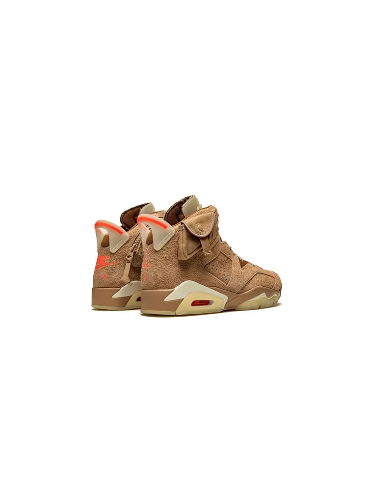 AIR JORDAN 6  RETRO TRAVIS SCOTT BRITISH KHAKI