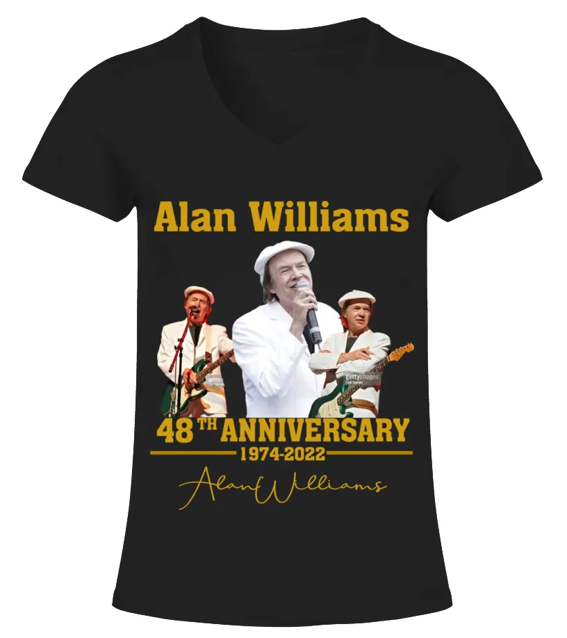 ALAN WILLIAMS 48TH ANNIVERSARY Camiseta cuello pico Mujer