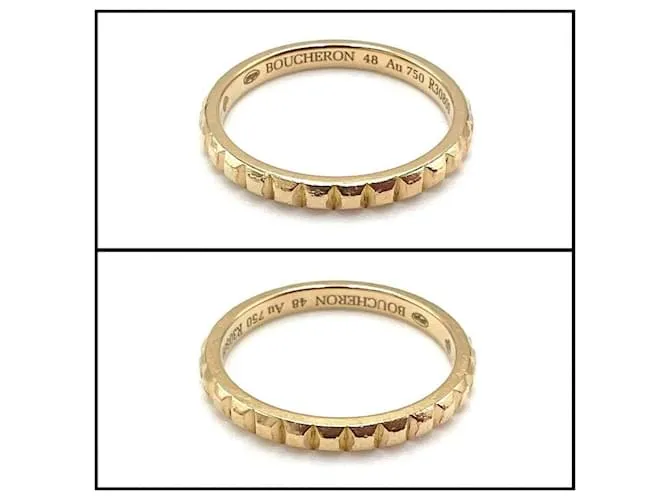 Anillo Boucheron Mujer Quatre Clou de Paris Dorado 