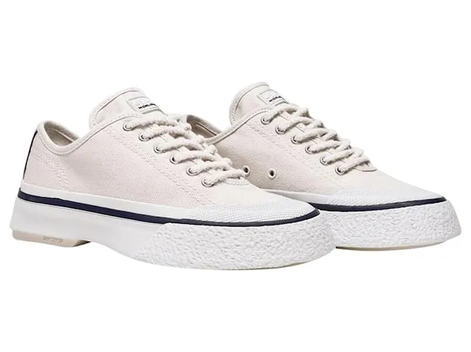 Autre Marque Cestas Laguna en Lona Blanca Castaño Beige 