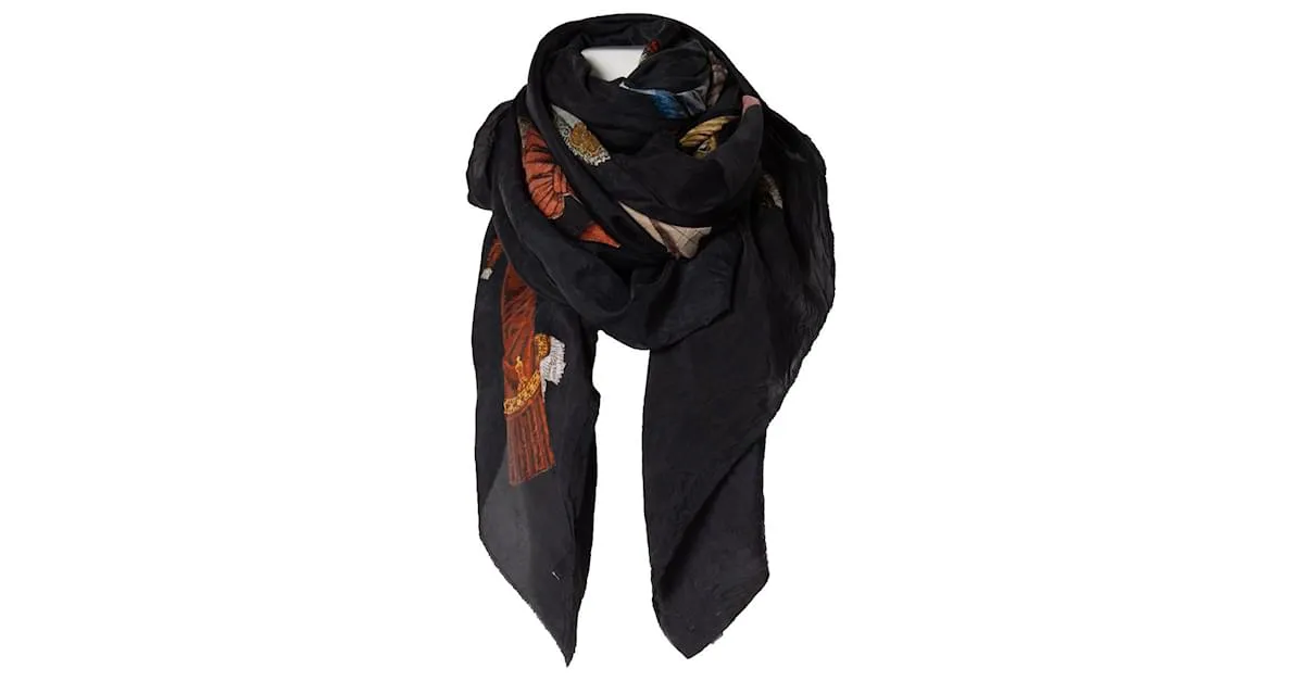 Autre Marque Control Figura, pañuelo de seda con estampado barroco Multicolor 