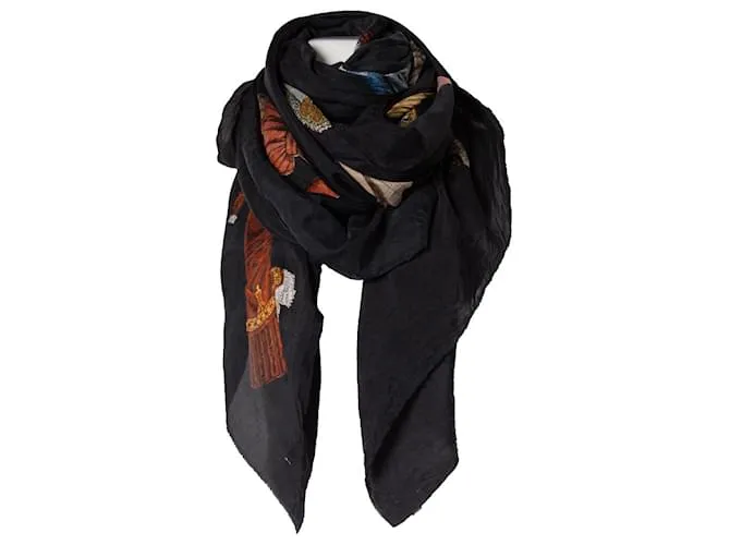 Autre Marque Control Figura, pañuelo de seda con estampado barroco Multicolor 