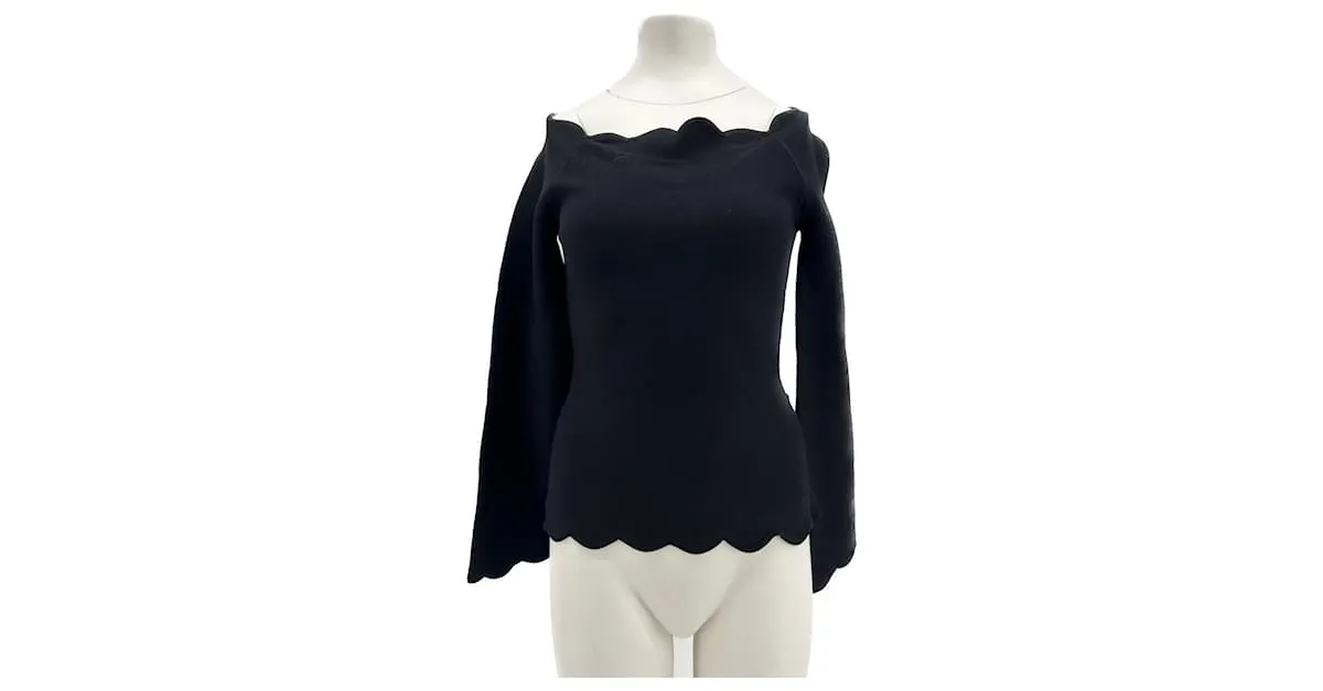 Autre Marque POR MALINA  Tops T.International S Viscosa Negro 