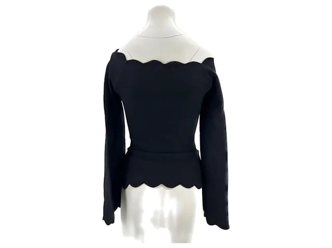 Autre Marque POR MALINA  Tops T.International S Viscosa Negro 