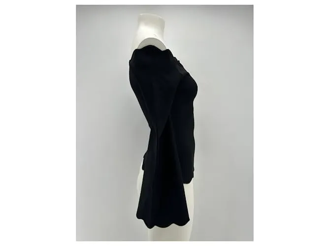 Autre Marque POR MALINA  Tops T.International S Viscosa Negro 