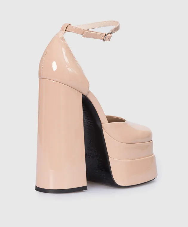 Babe Pay Pls Beige leather pumps