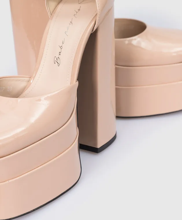 Babe Pay Pls Beige leather pumps