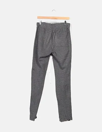 BALR. Pantalón deportivo gris rayas laterales