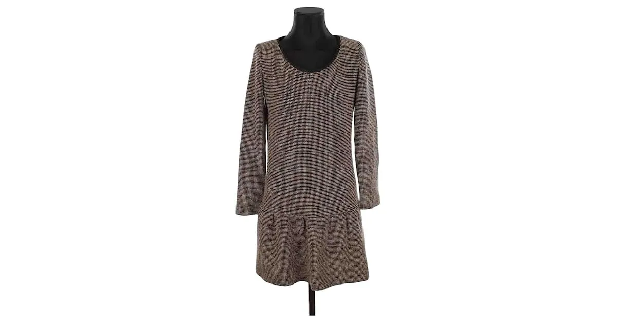 Bash Vestido beige 