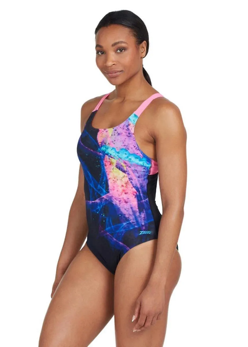 BAñADOR ZOGGS SPEEDBACK  ESTAMPADO ACID WAVE  NIñA