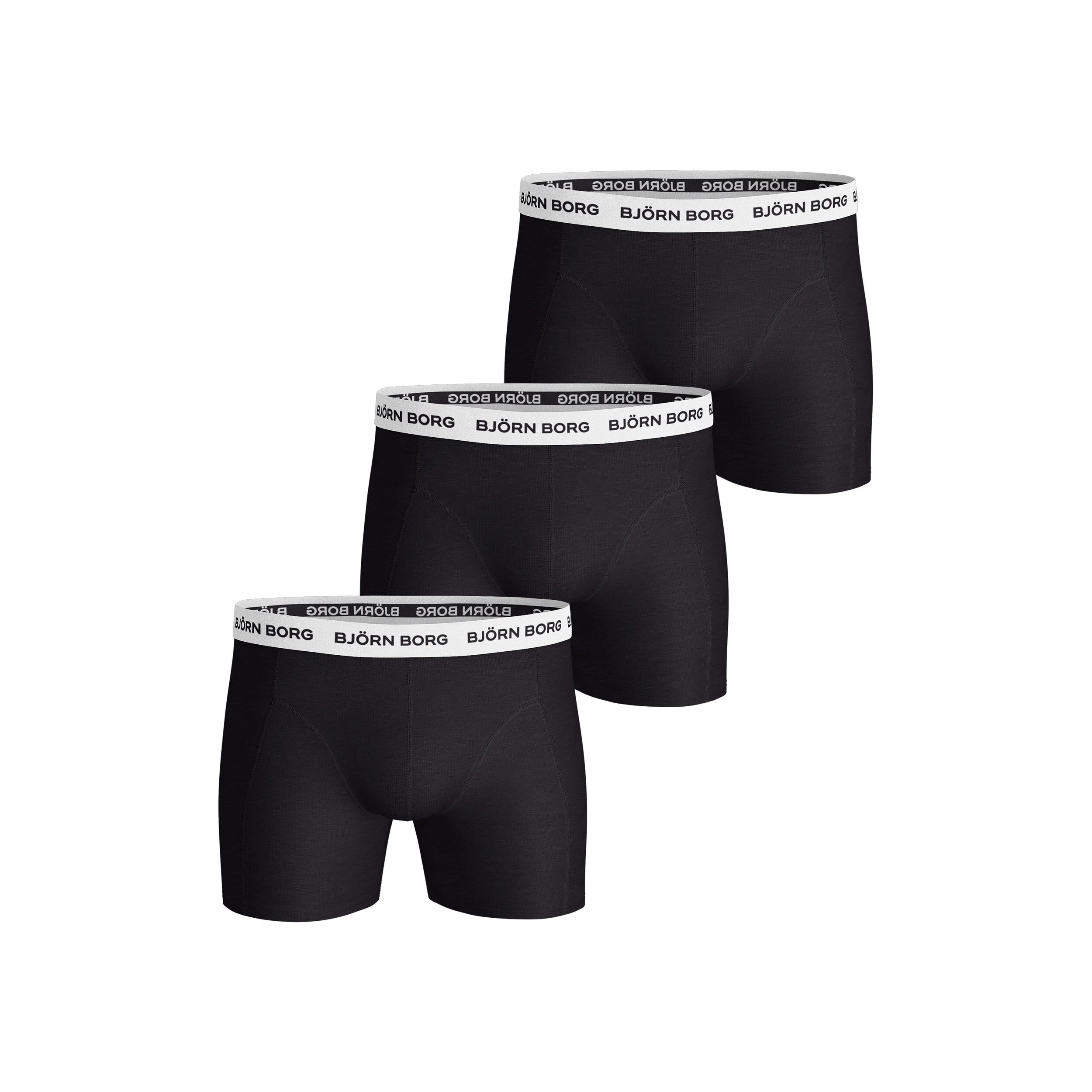 Björn Borg Noos Contrast Solids Calzoncillos Tipo Bóxer Pack De 3 Hombres