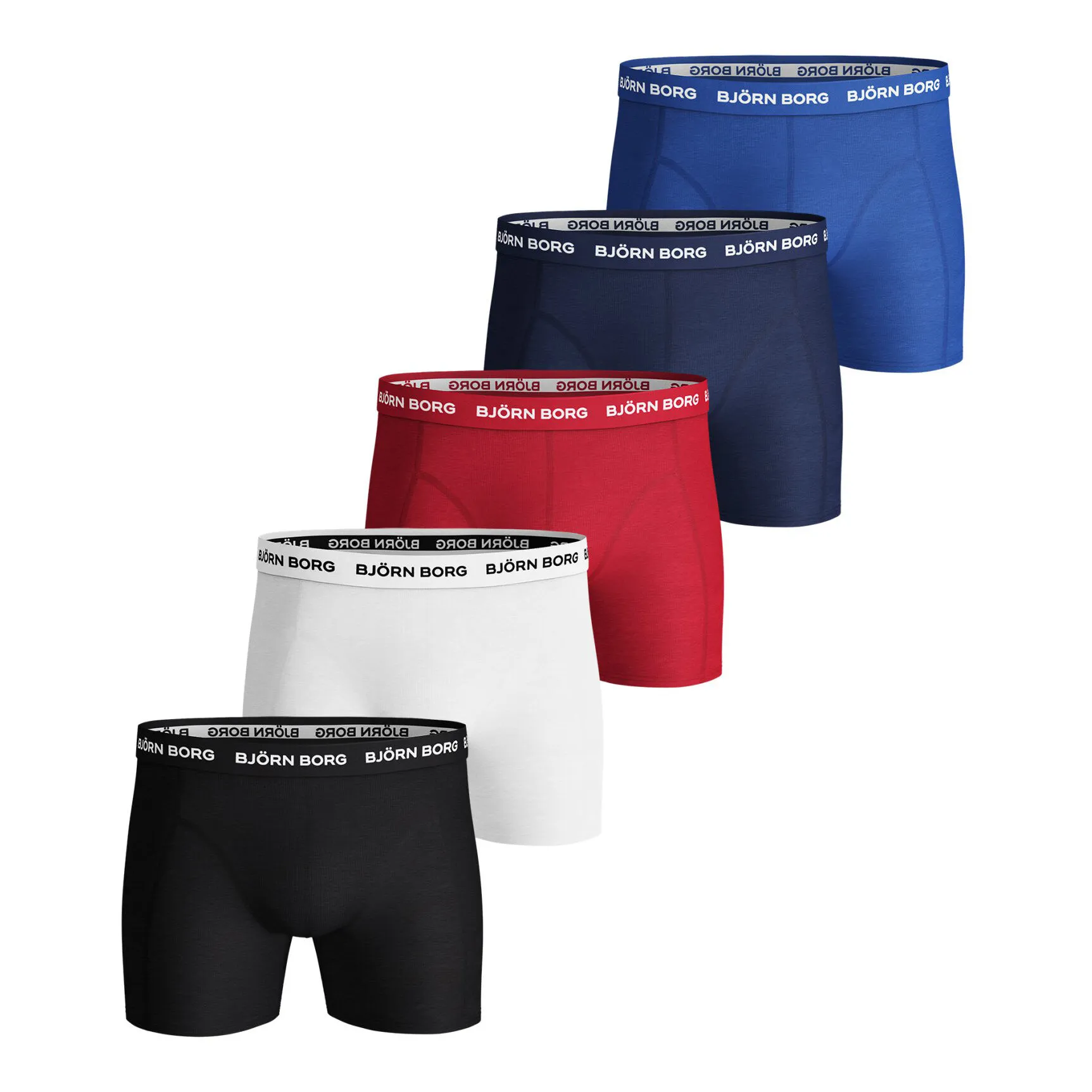 Björn Borg Solid Sammy Calzoncillos Tipo Bóxer Pack De 5 Hombres