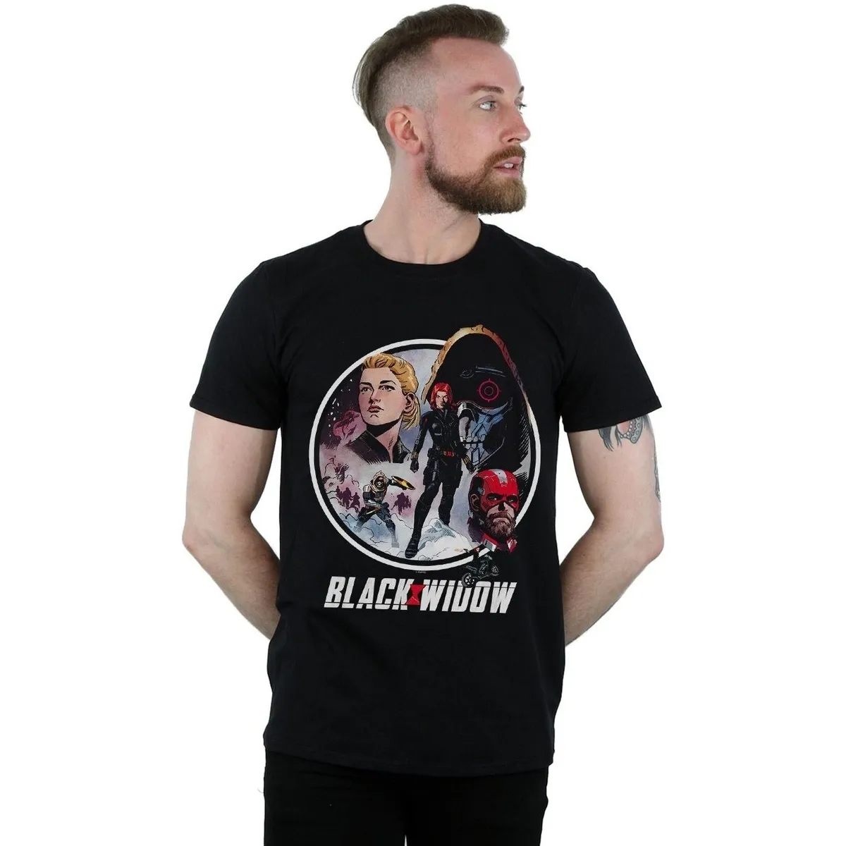 Black Widow Movie Vintage Circle