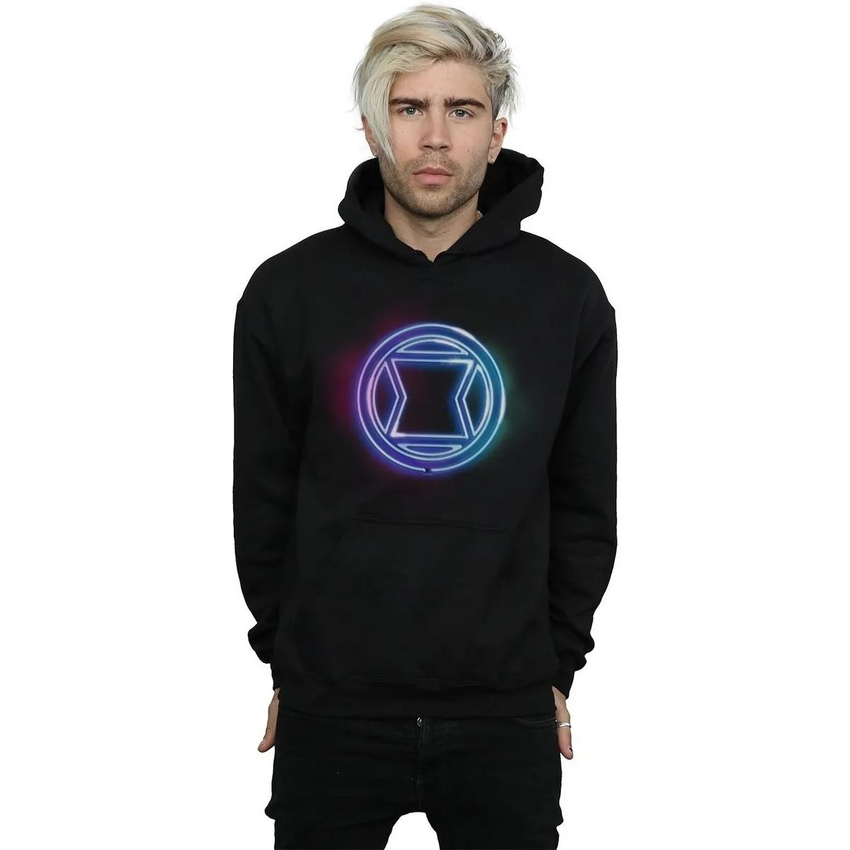 Black Widow Neon Logo