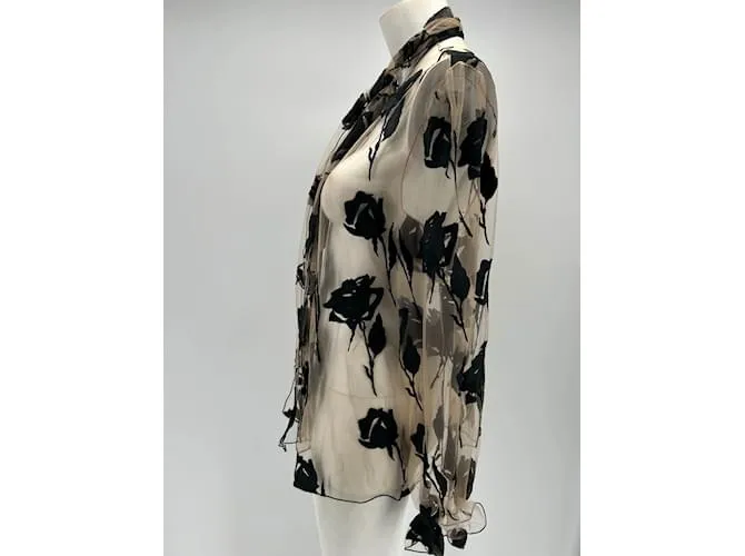 BLUMARINE Camisetas.ÉL 46 poliéster Beige 
