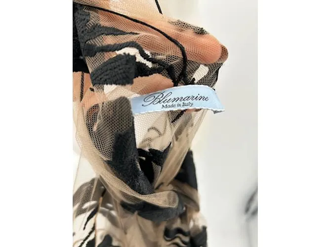 BLUMARINE Camisetas.ÉL 46 poliéster Beige 