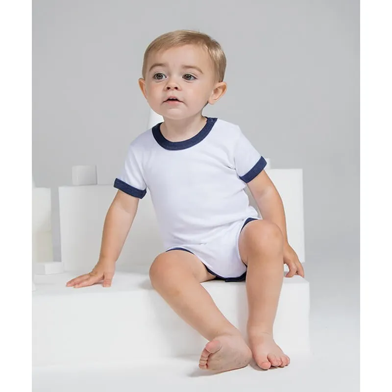 Body Manga Corta Ringer Bebé de Babybugz