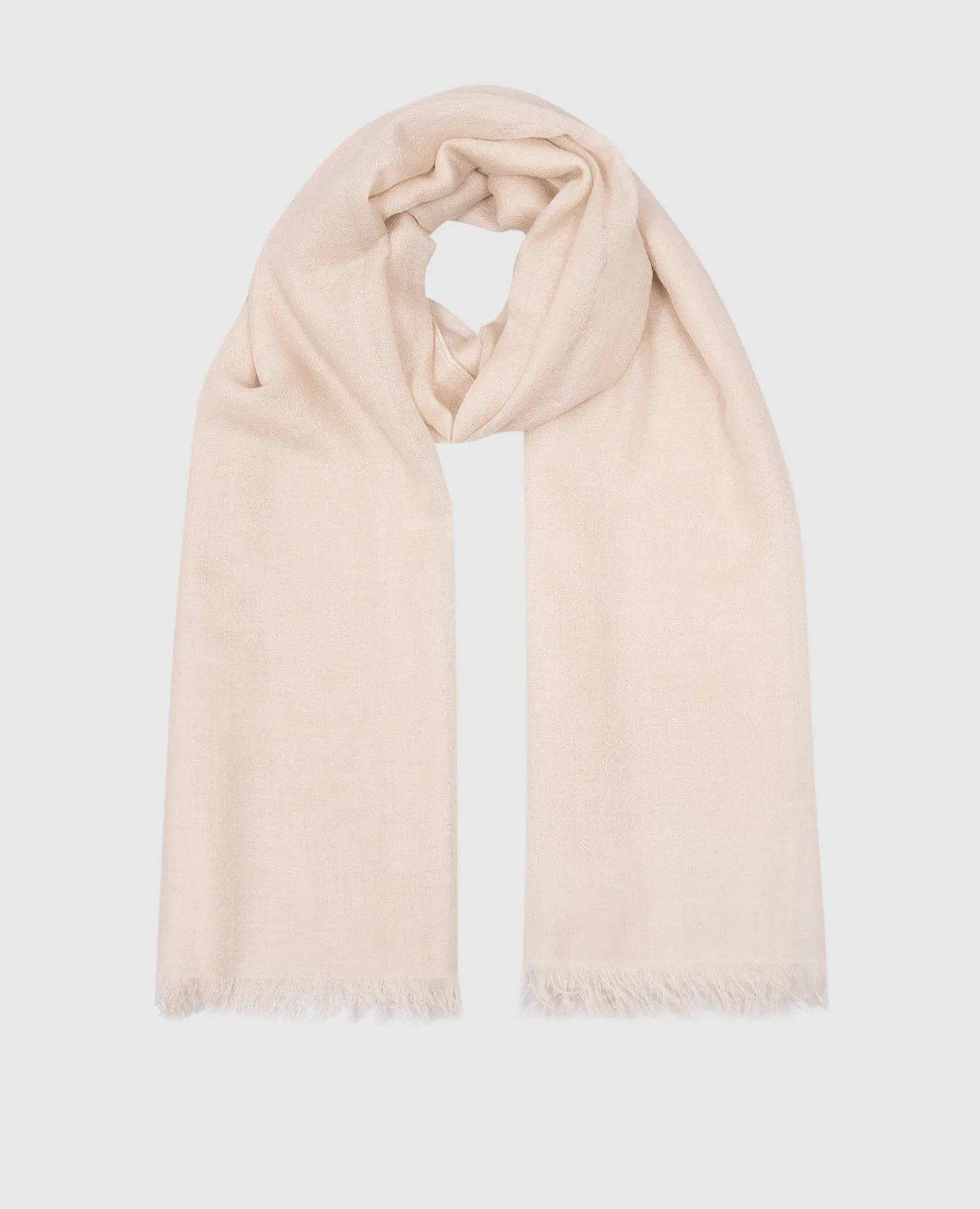 Brunello Cucinelli Beige stole made of cashmere and silk