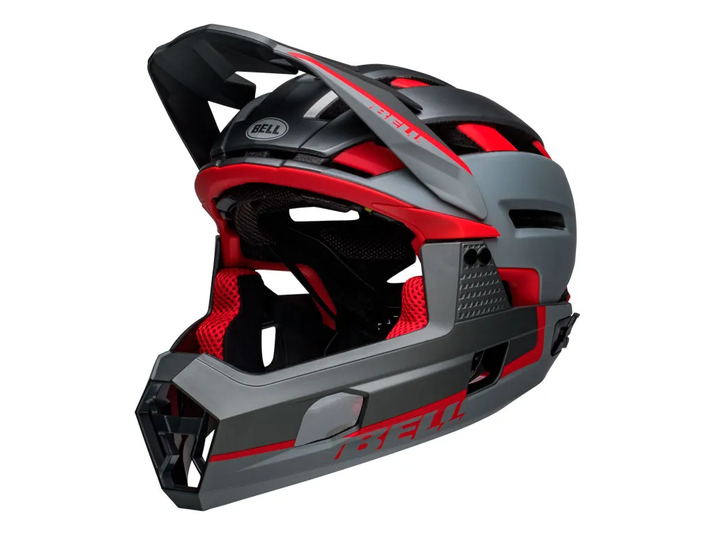 BS SUPER AIR R SPHERICAL MATTE GREY/RED L