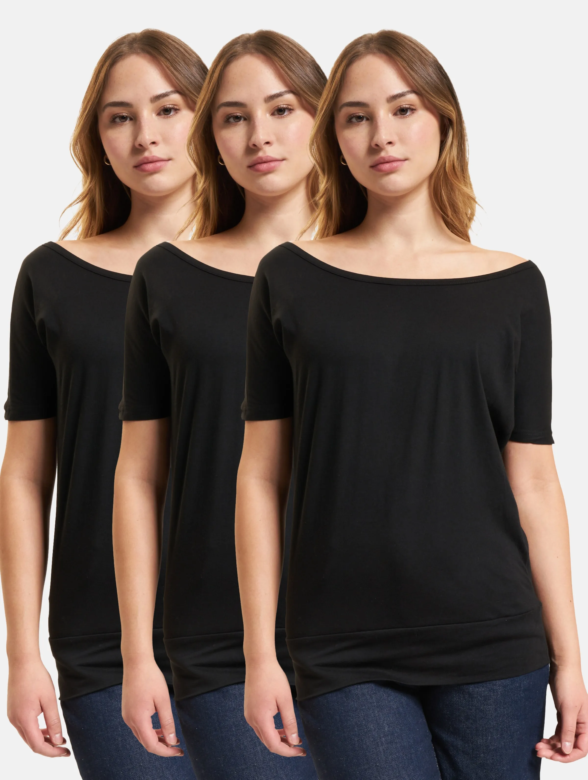 BUILD YOUR BRAND LADIES BATWING 3PACK