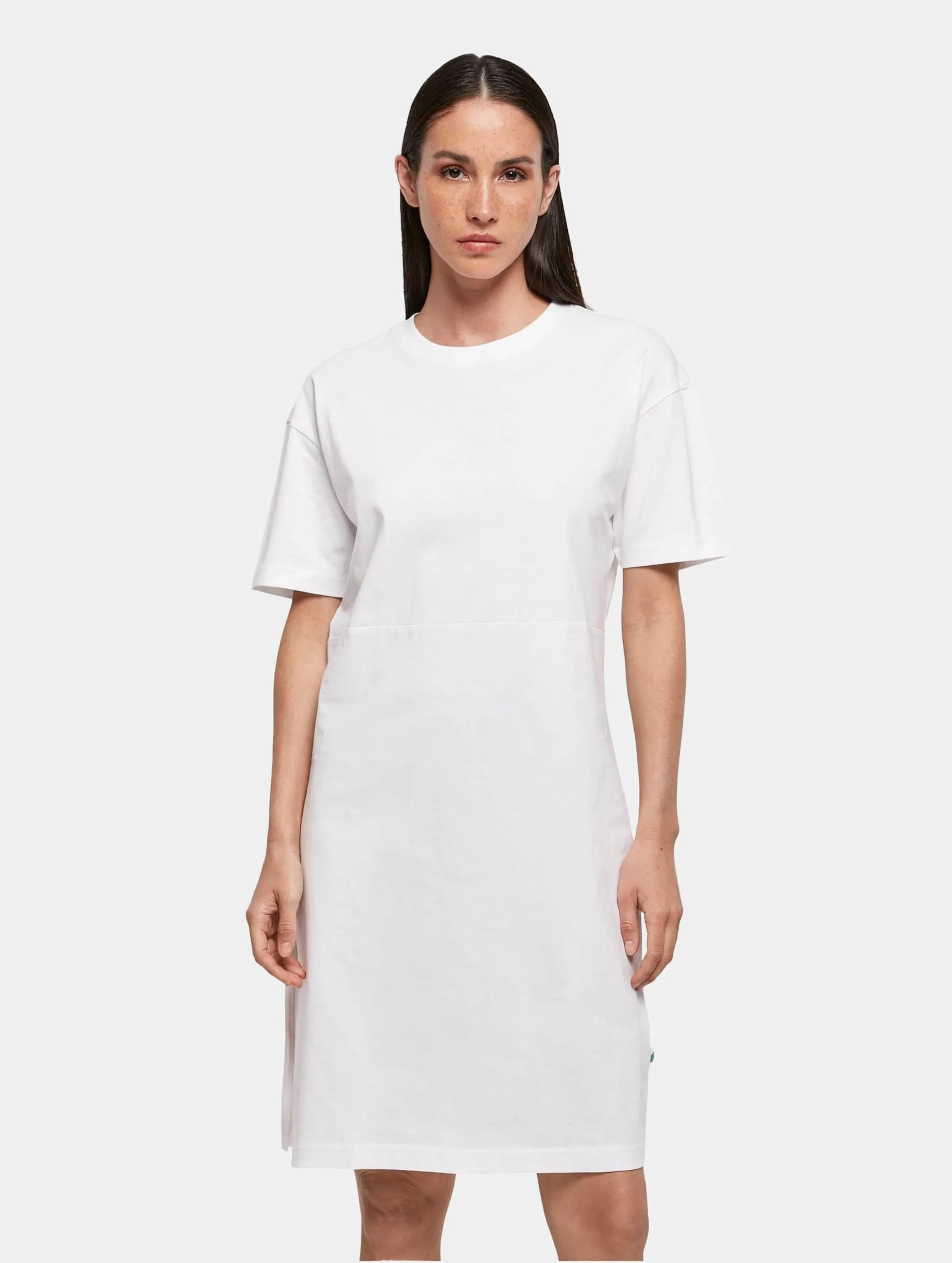 Build Your Brand Ladies Organic Oversized Slit Tee