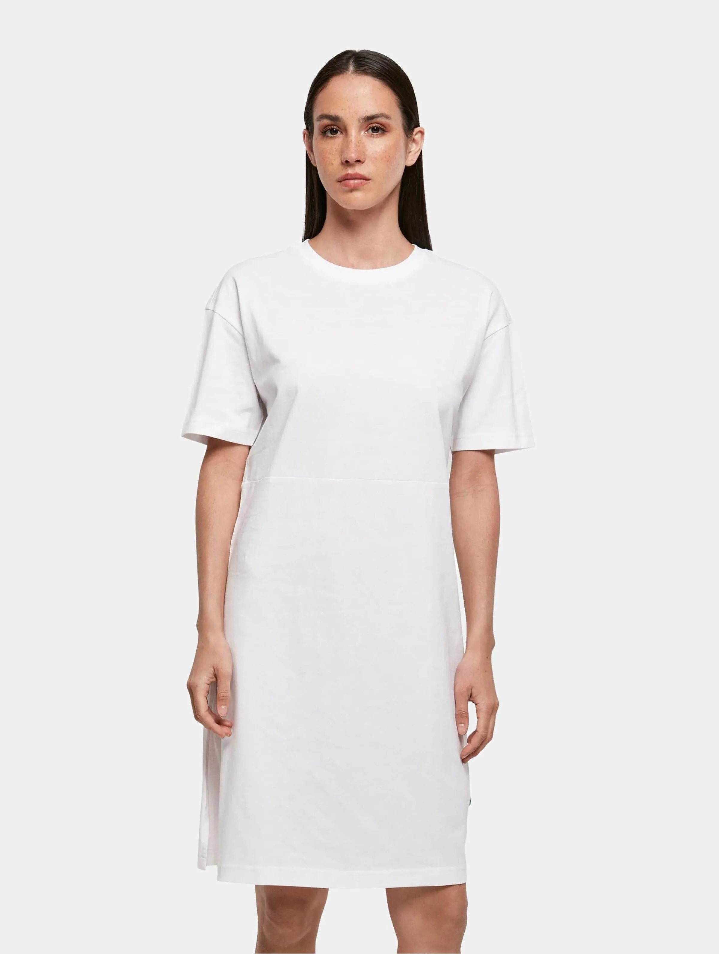 Build Your Brand Ladies Organic Oversized Slit Tee