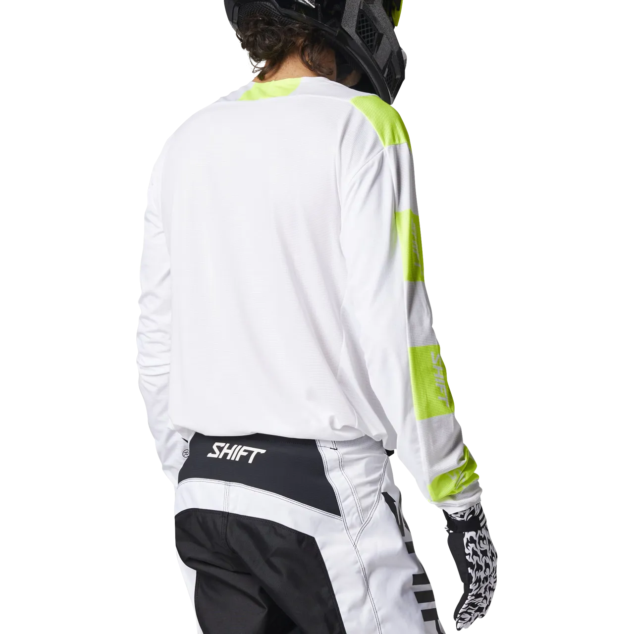 Camiseta de Cross Shift 3lack Label Flame Blanca