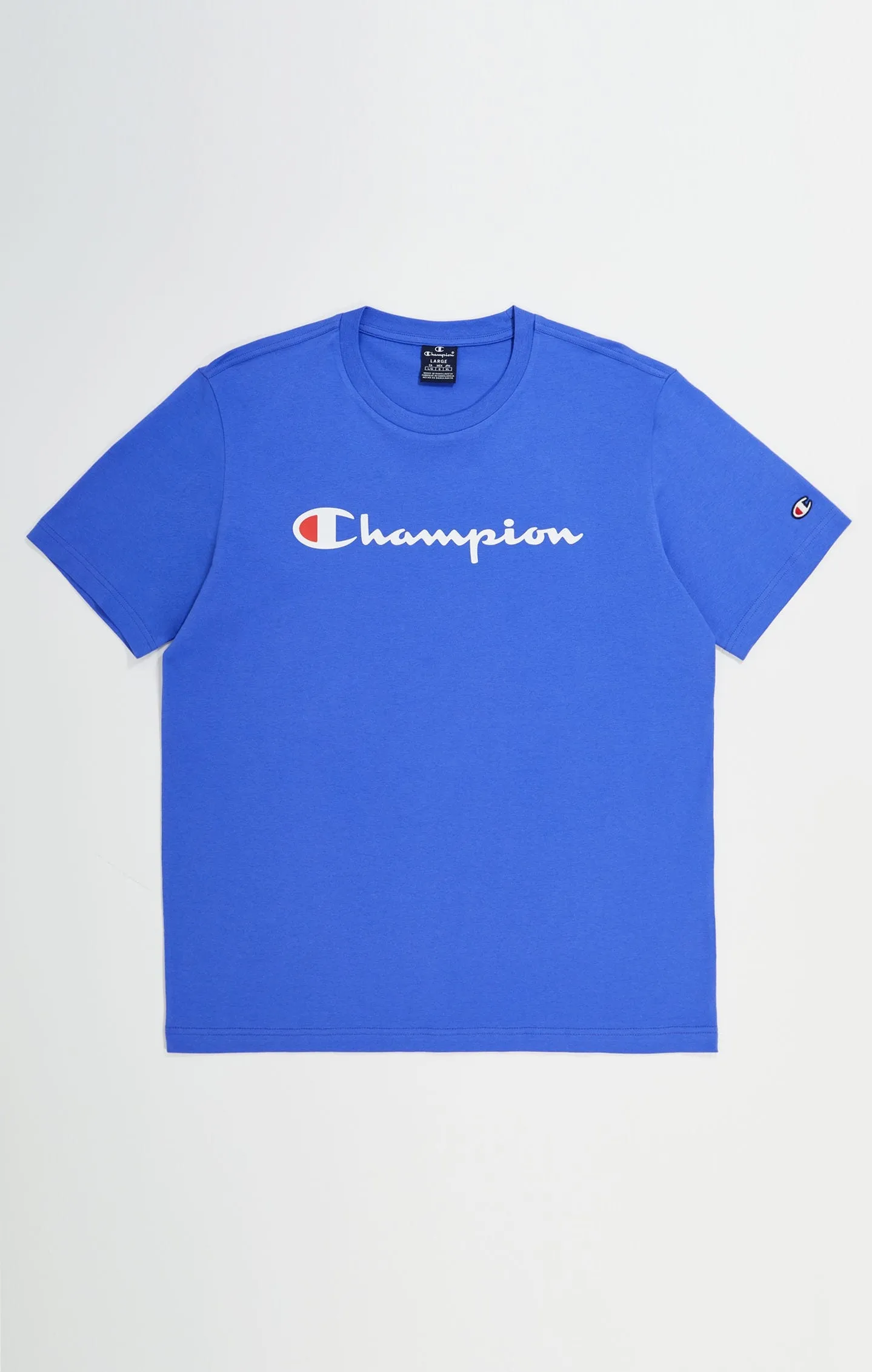 Camiseta de cuello redondo con logotipo grande