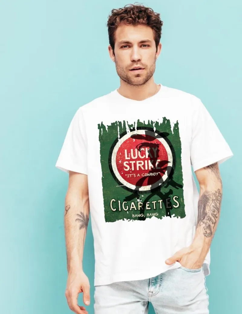 Camiseta de hombre LUCKY blanco