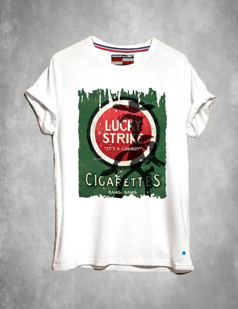 Camiseta de hombre LUCKY blanco