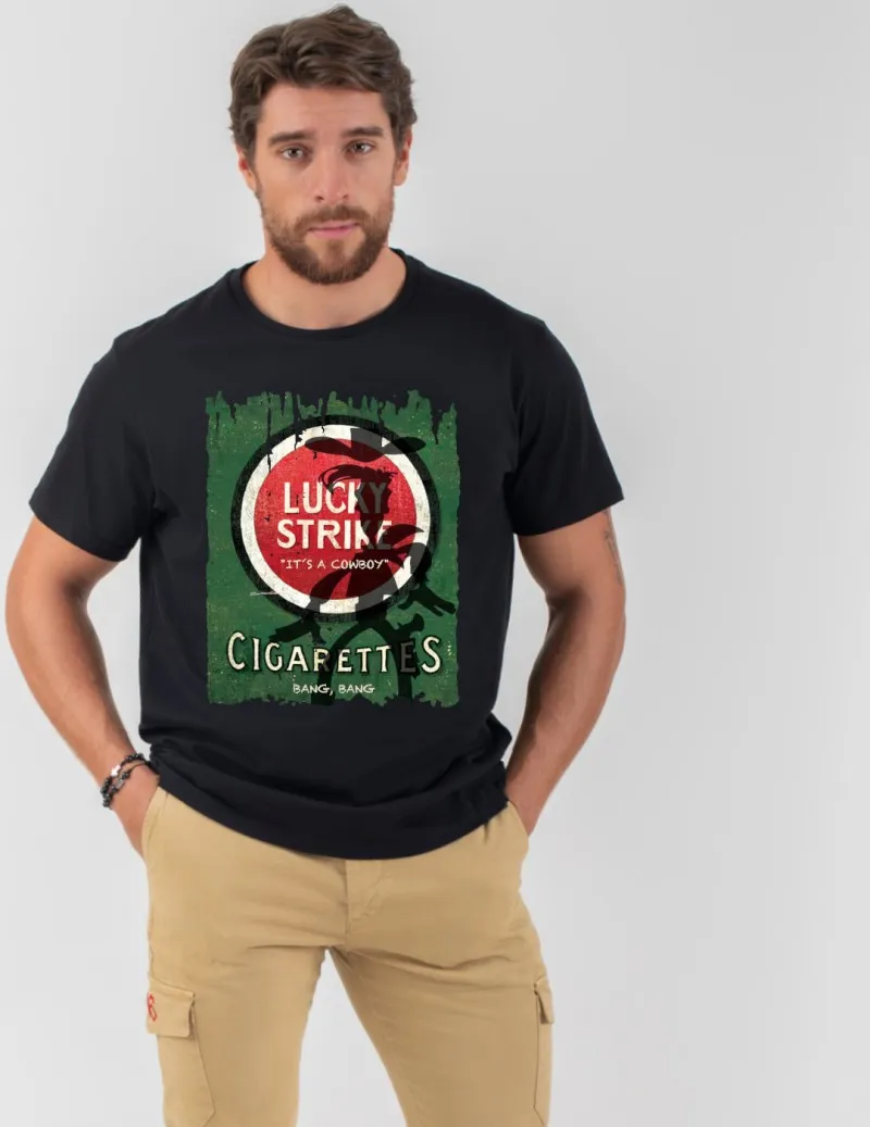 Camiseta de hombre LUCKY negro