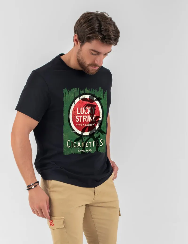 Camiseta de hombre LUCKY negro