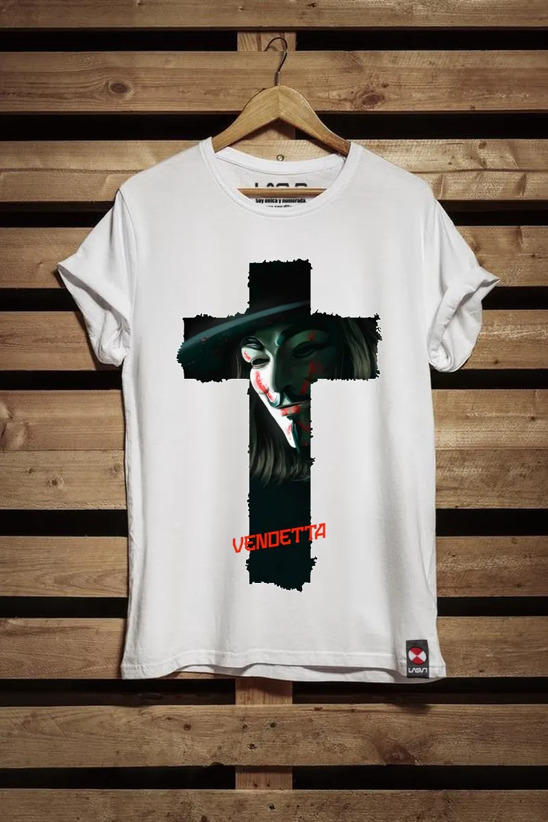 Camiseta de hombre VENDETTA END blanca