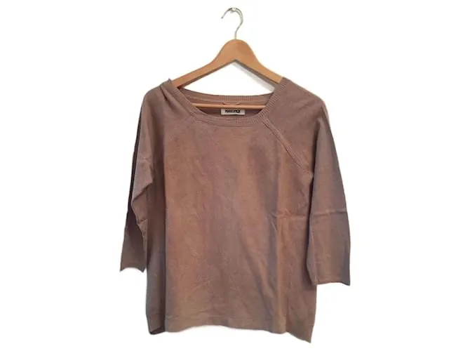 Camiseta de punto MAX & MOI.Algodón S Internacional Beige 
