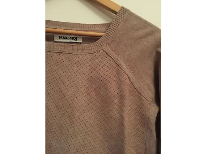 Camiseta de punto MAX & MOI.Algodón S Internacional Beige 