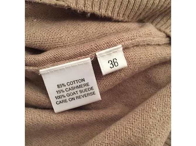 Camiseta de punto MAX & MOI.Algodón S Internacional Beige 