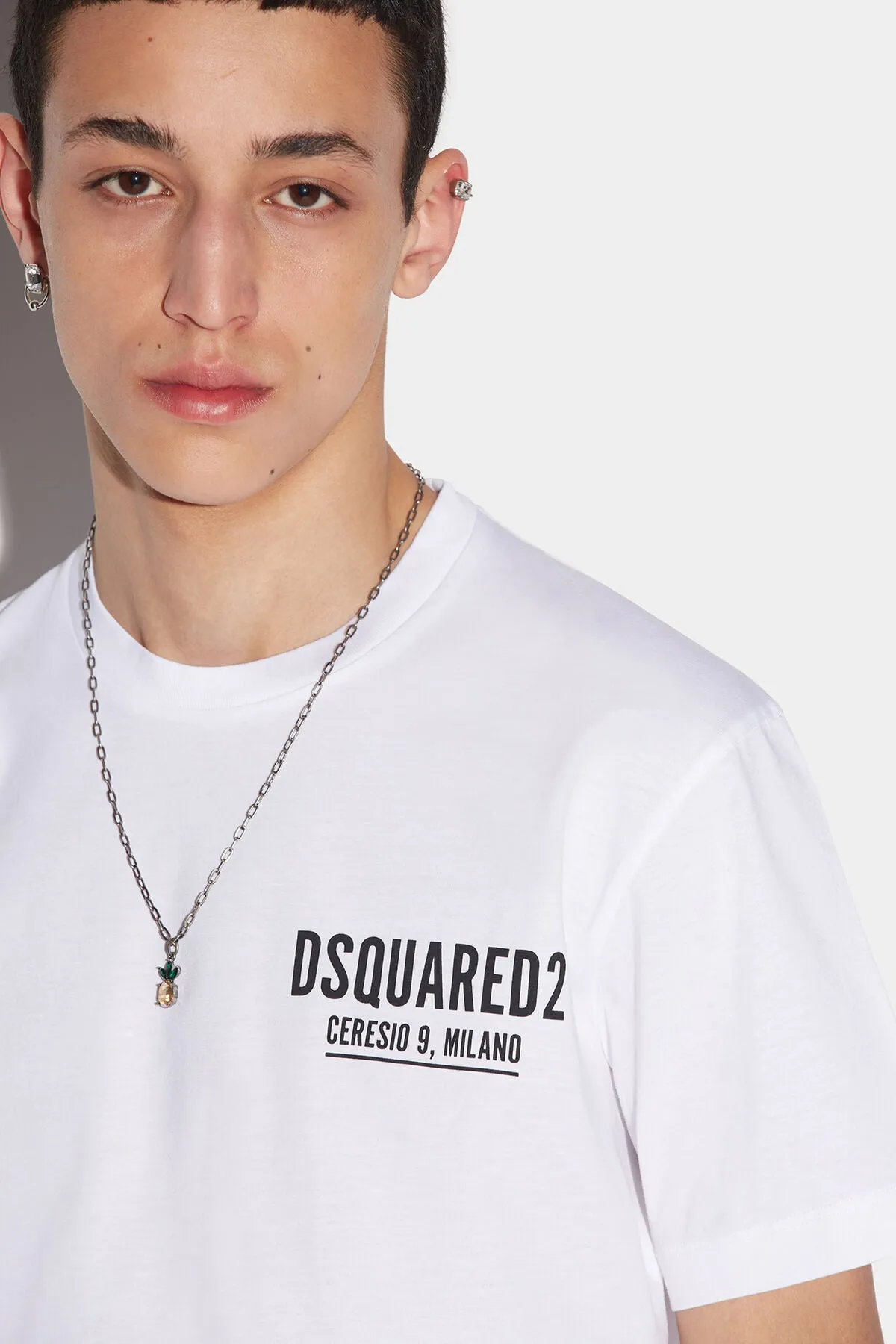 CAMISETA DSQUARED2 MINI ADRESS BLANCA