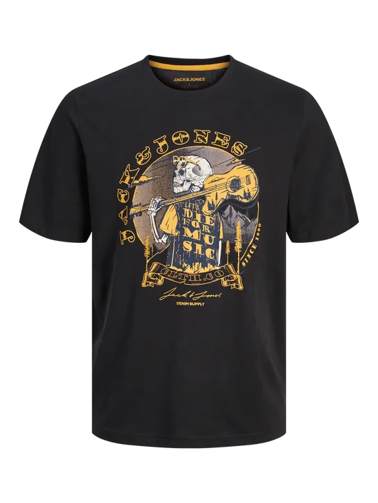 CAMISETA ESTAMPADA NEGRA  JJSKULL