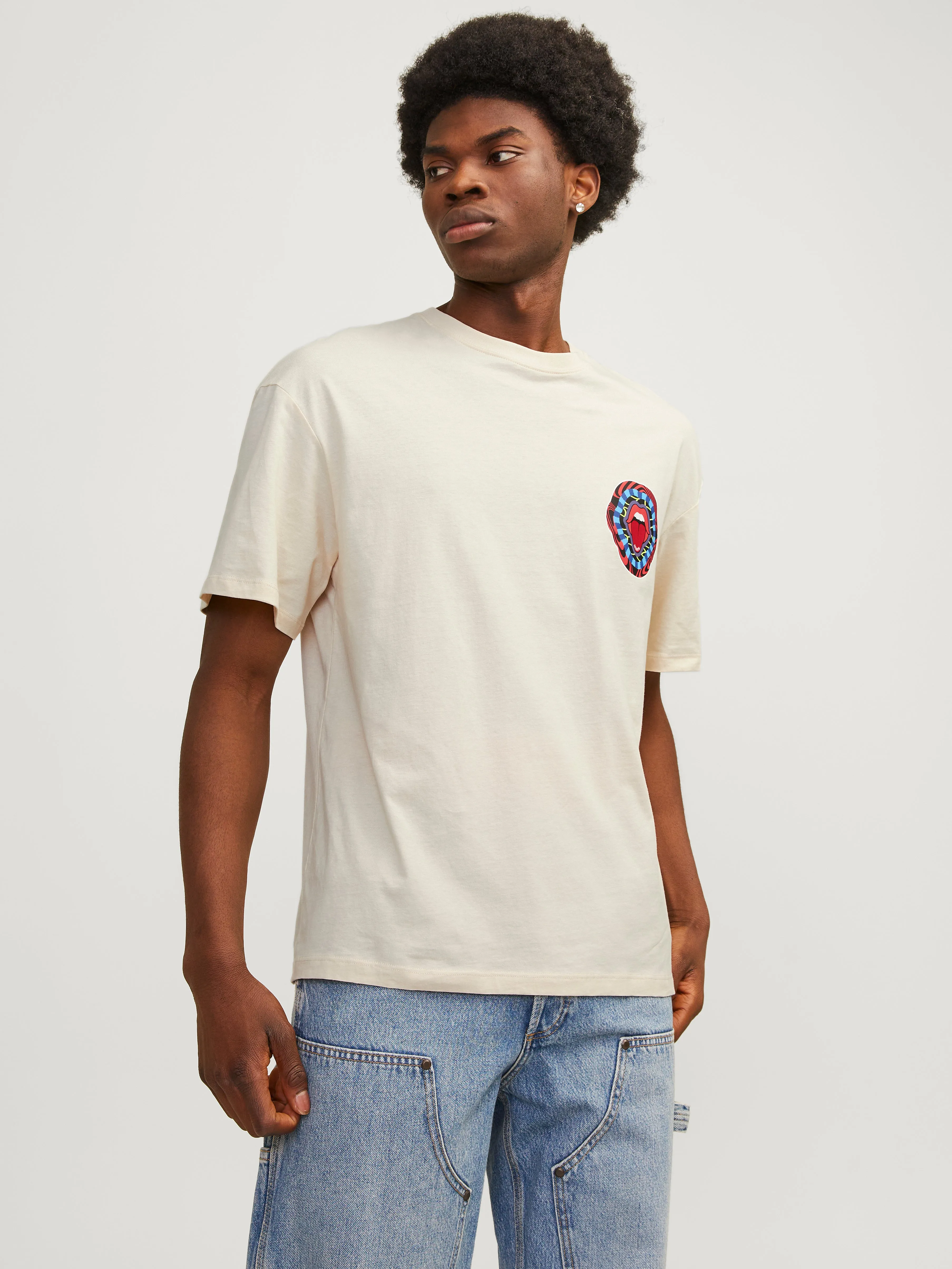 Camiseta Estampado Cuello redondo | Blanco | Jack & Jones®