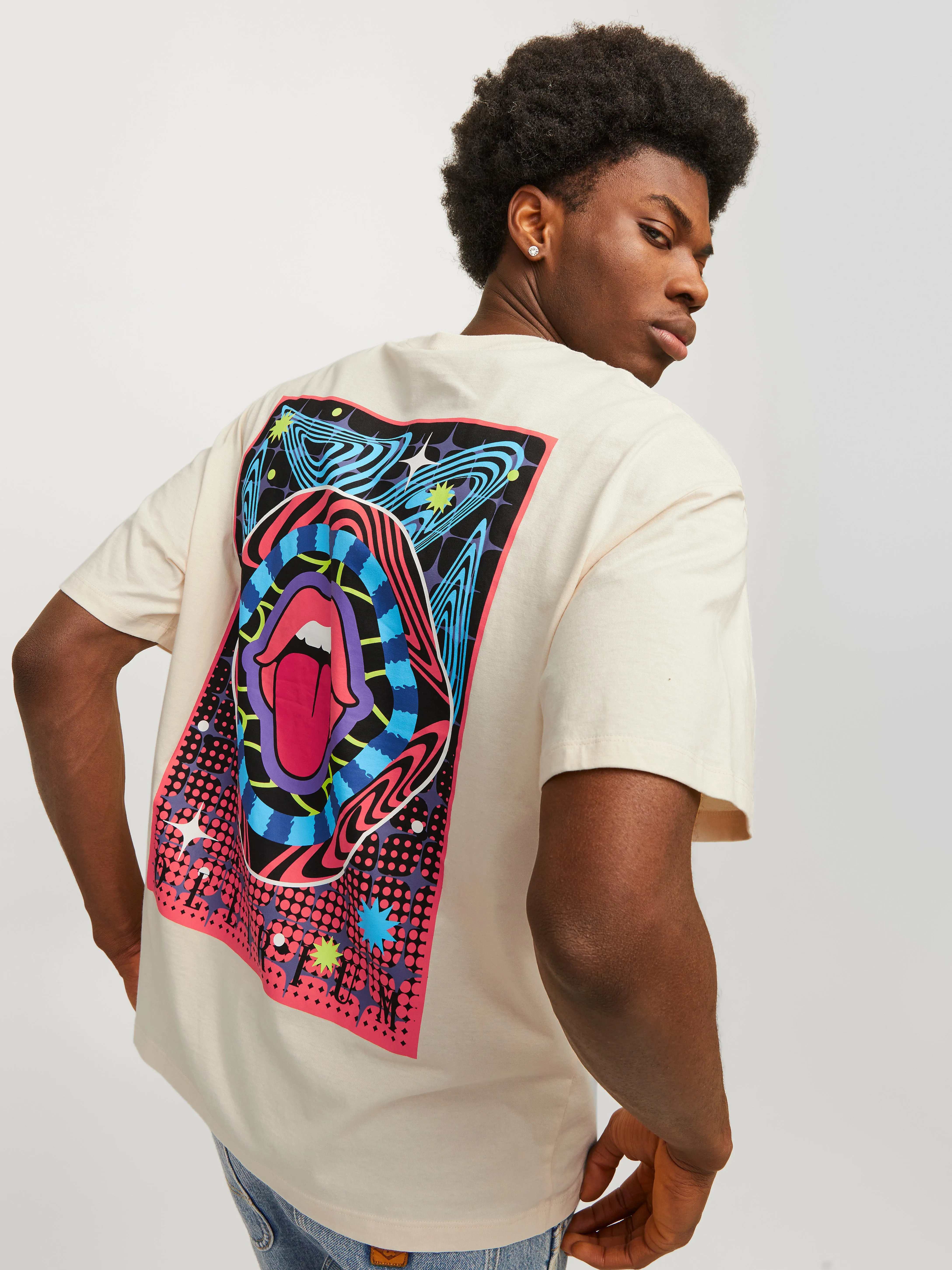 Camiseta Estampado Cuello redondo | Blanco | Jack & Jones®
