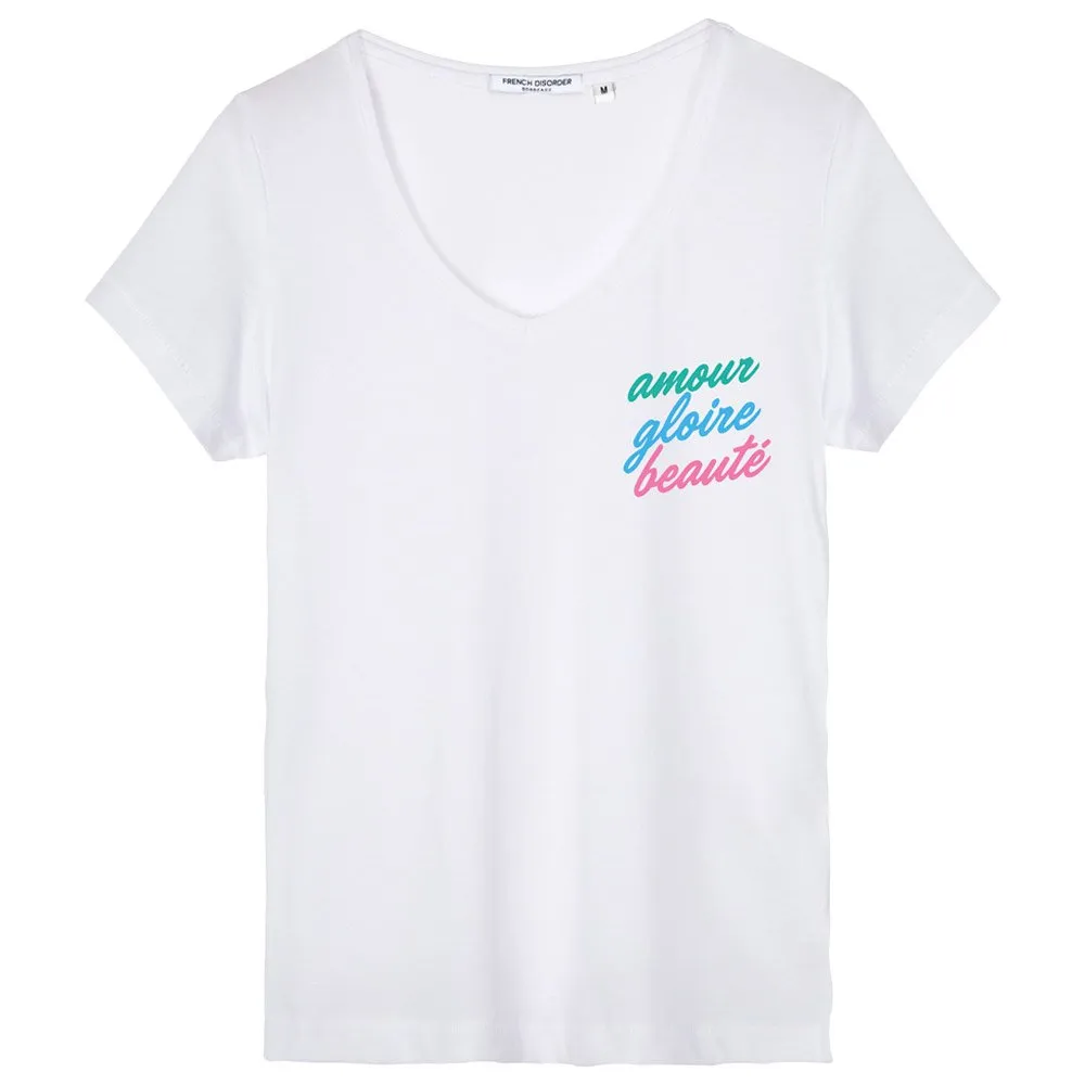 Camiseta French Disorder Dolly Amour Gloire Beauté White