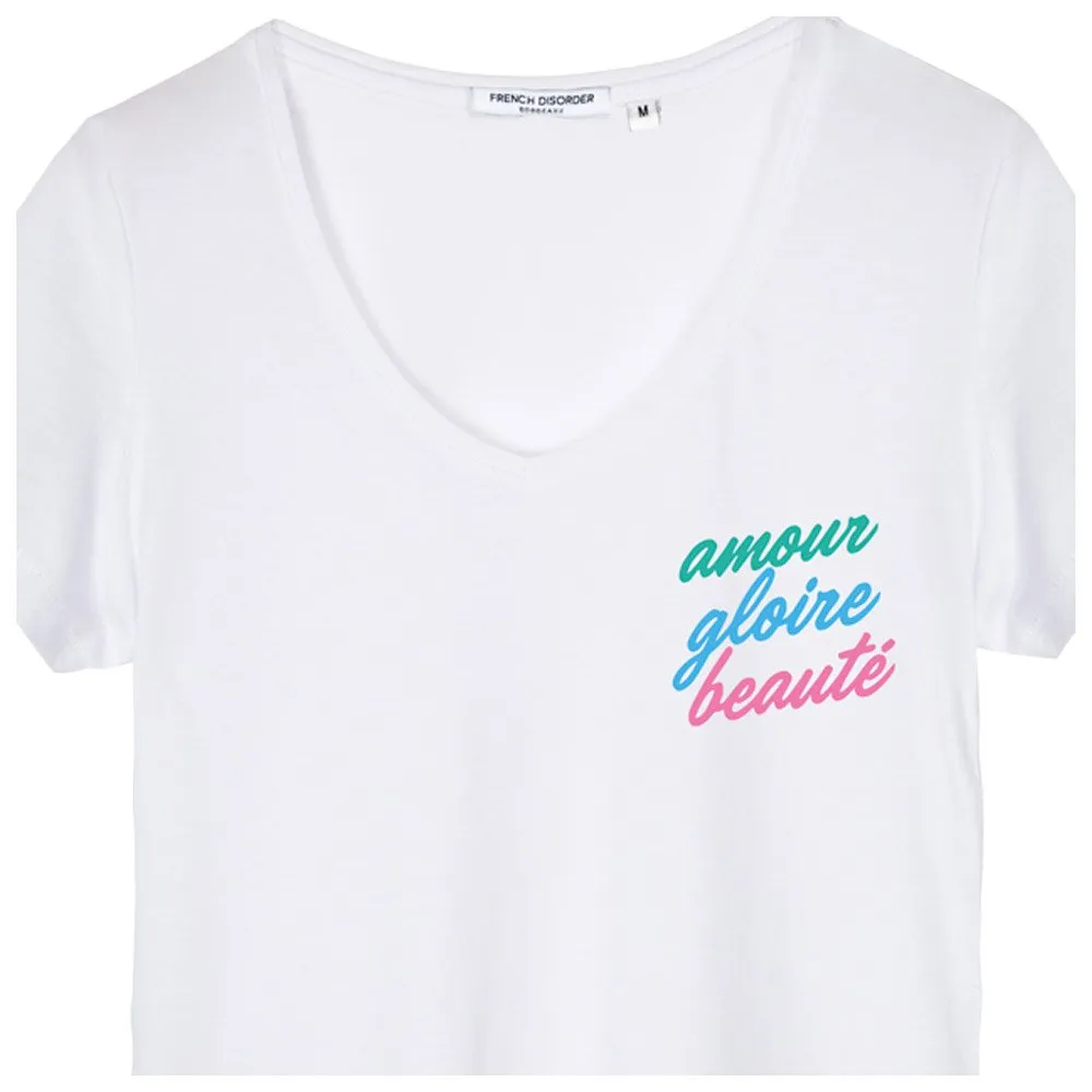 Camiseta French Disorder Dolly Amour Gloire Beauté White