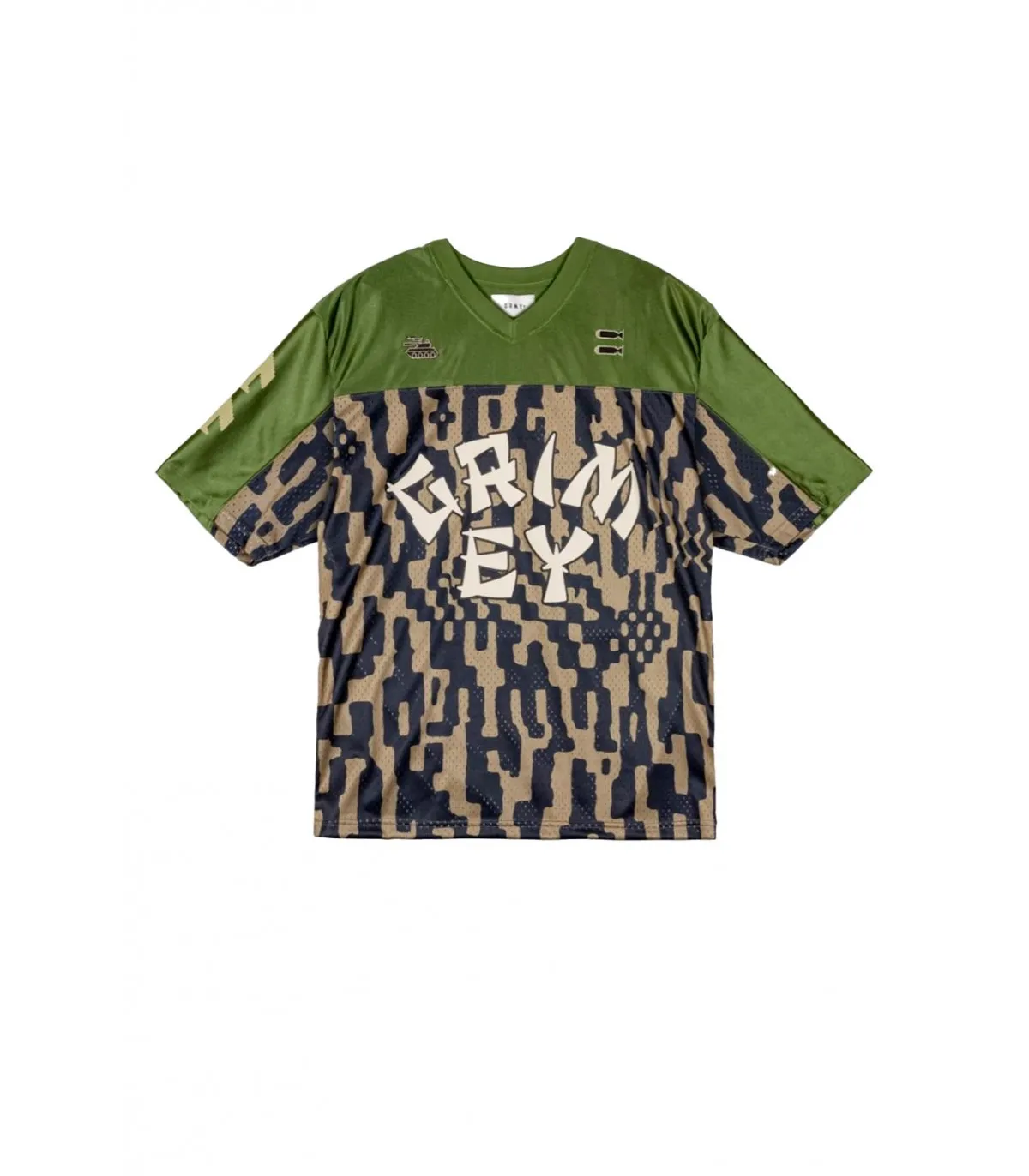 Camiseta Grimey Mesh Lucky Dragon Verde