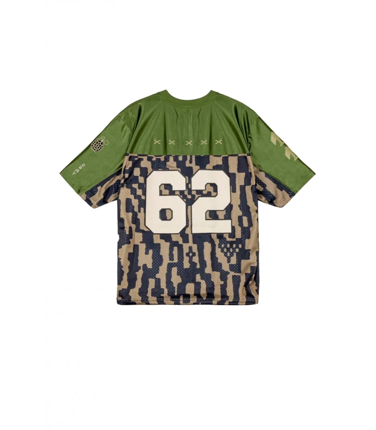 Camiseta Grimey Mesh Lucky Dragon Verde